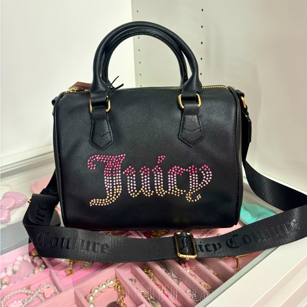 Juicy Couture Liquorice Be Classic II black satchel bag